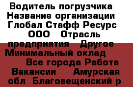 Водитель погрузчика › Название организации ­ Глобал Стафф Ресурс, ООО › Отрасль предприятия ­ Другое › Минимальный оклад ­ 25 000 - Все города Работа » Вакансии   . Амурская обл.,Благовещенский р-н